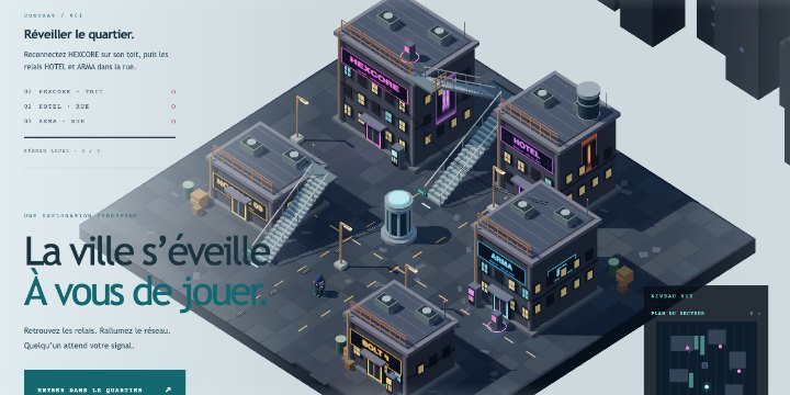 Le quartier cyberpunk en 3D de Neon District